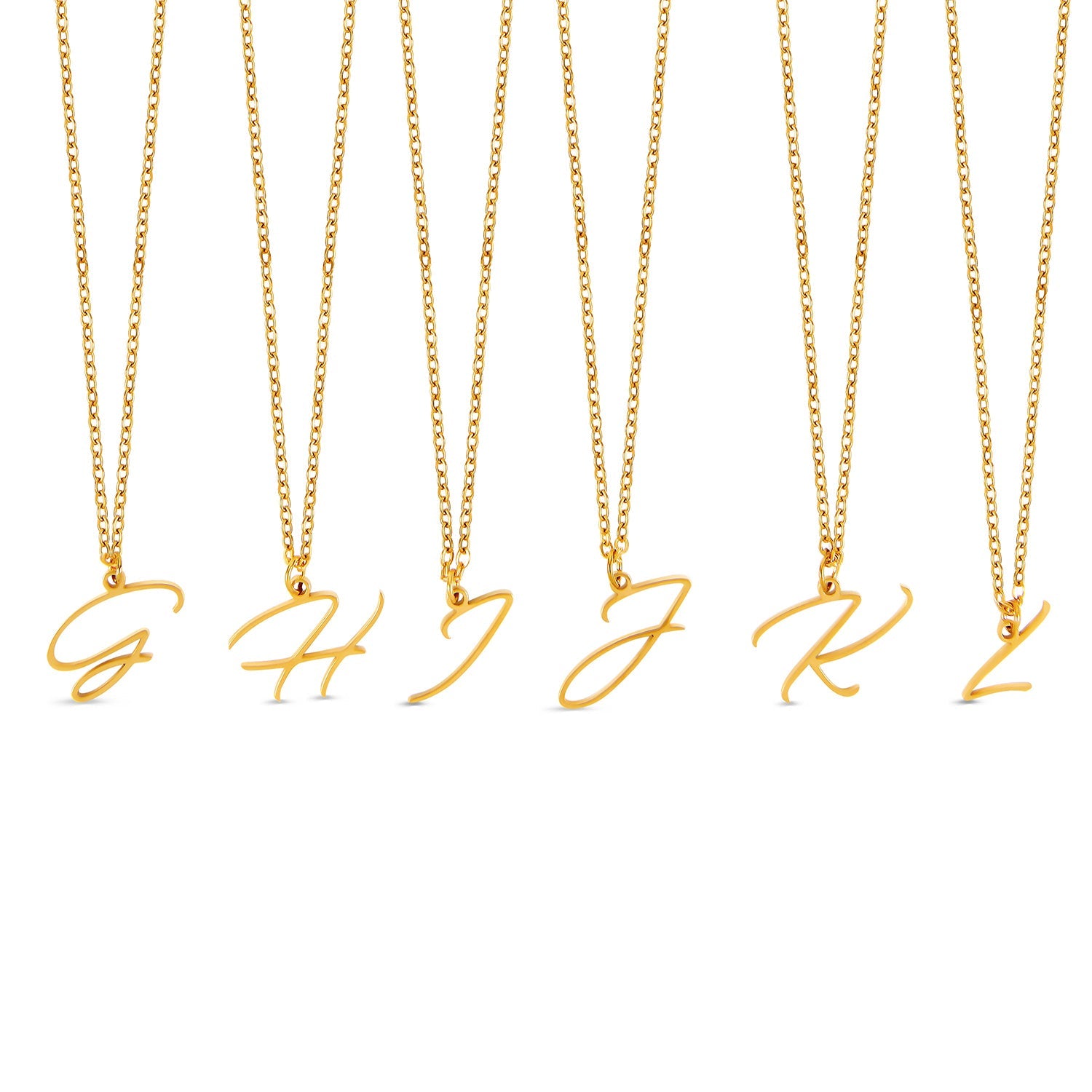 Scripture Initial Necklace - Gold