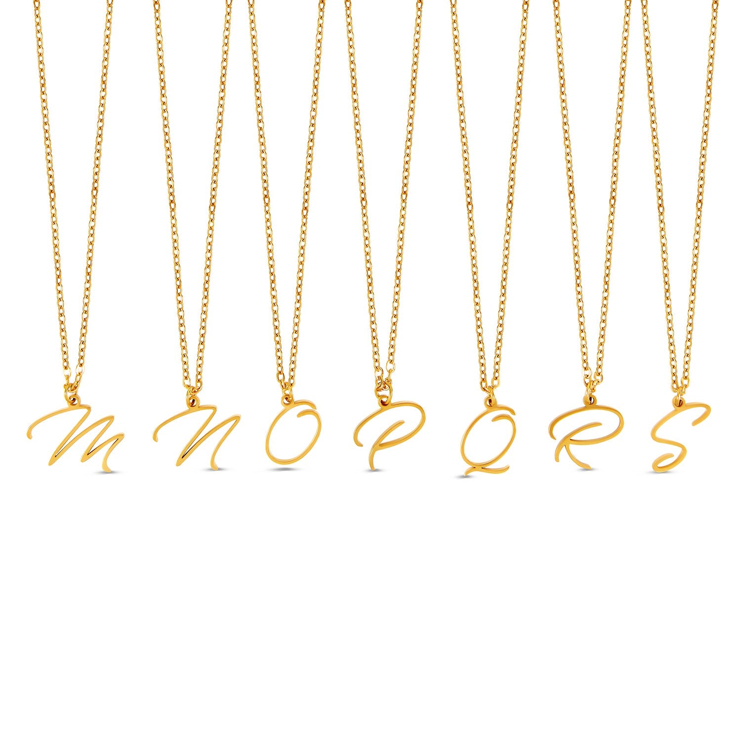 Scripture Initial Necklace - Gold