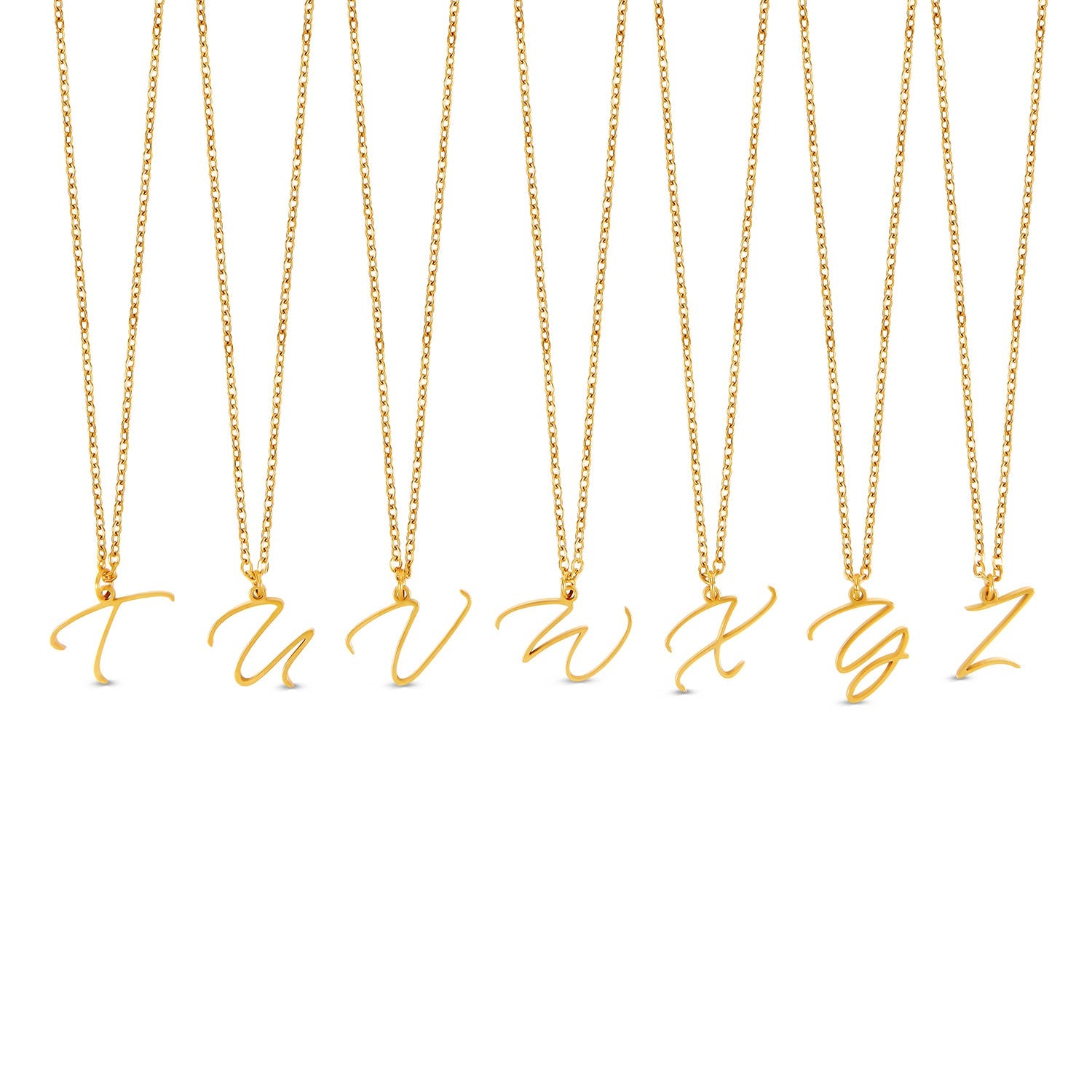 Scripture Initial Necklace - Gold