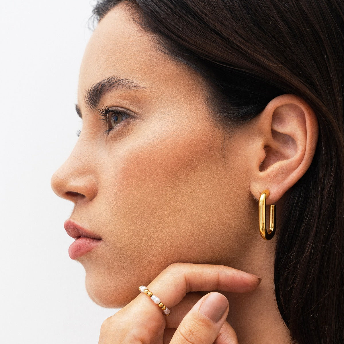 Pearl Fidget Ring - Gold