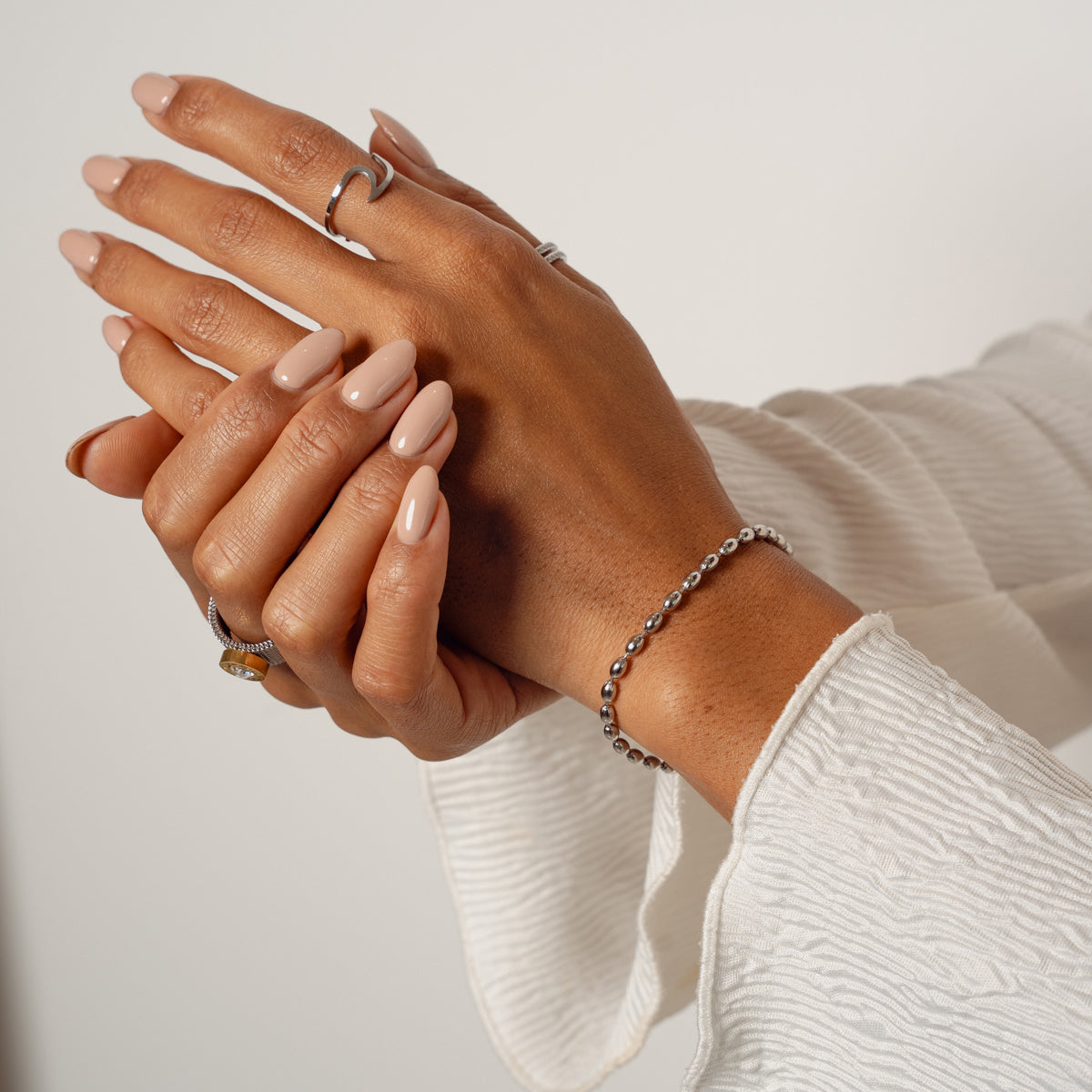 Bead Chain Bracelet - Silver