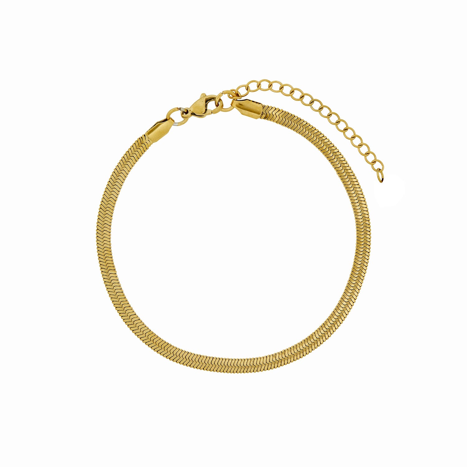 Snake Chain Anklet - Gold