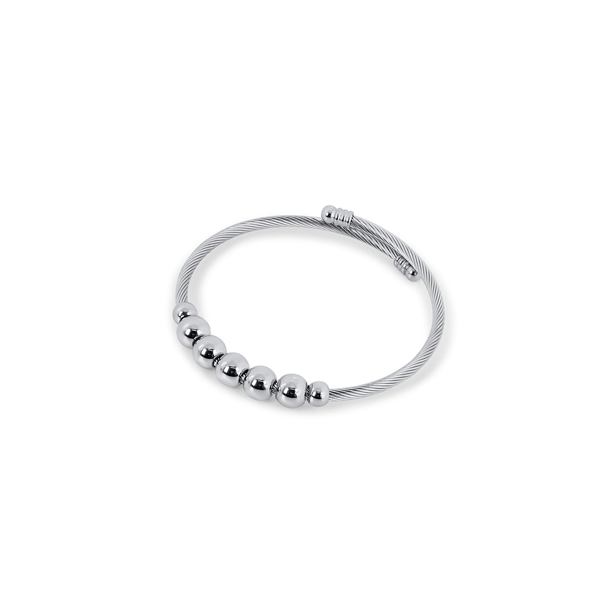 Calma Fidget Bangle Bracelet - Silver