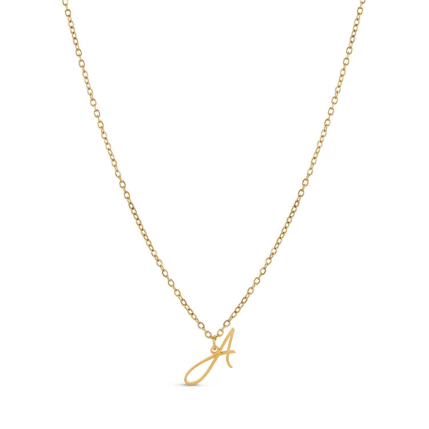 Scripture Initial Necklace - Gold