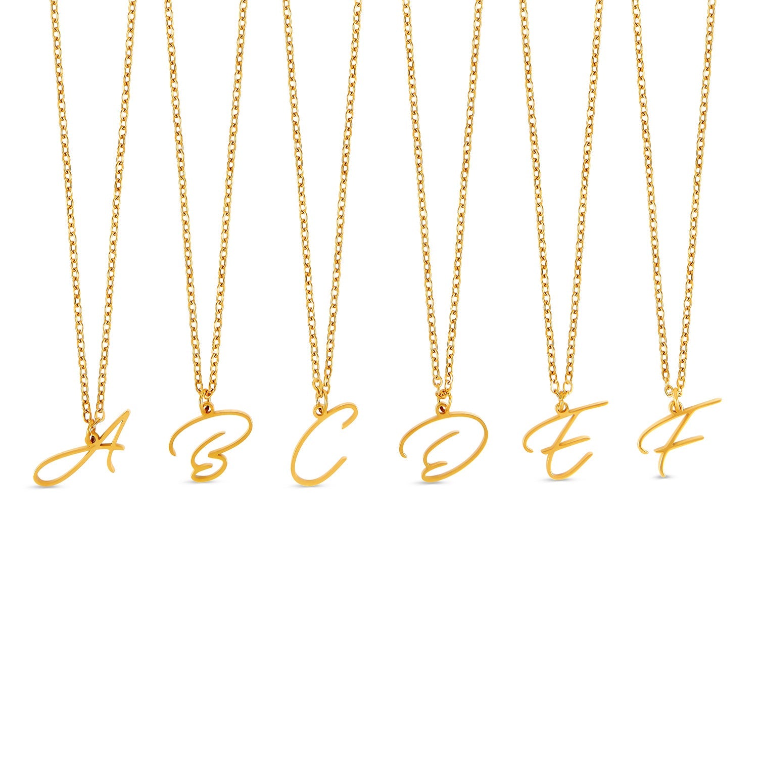 Scripture Initial Necklace - Gold