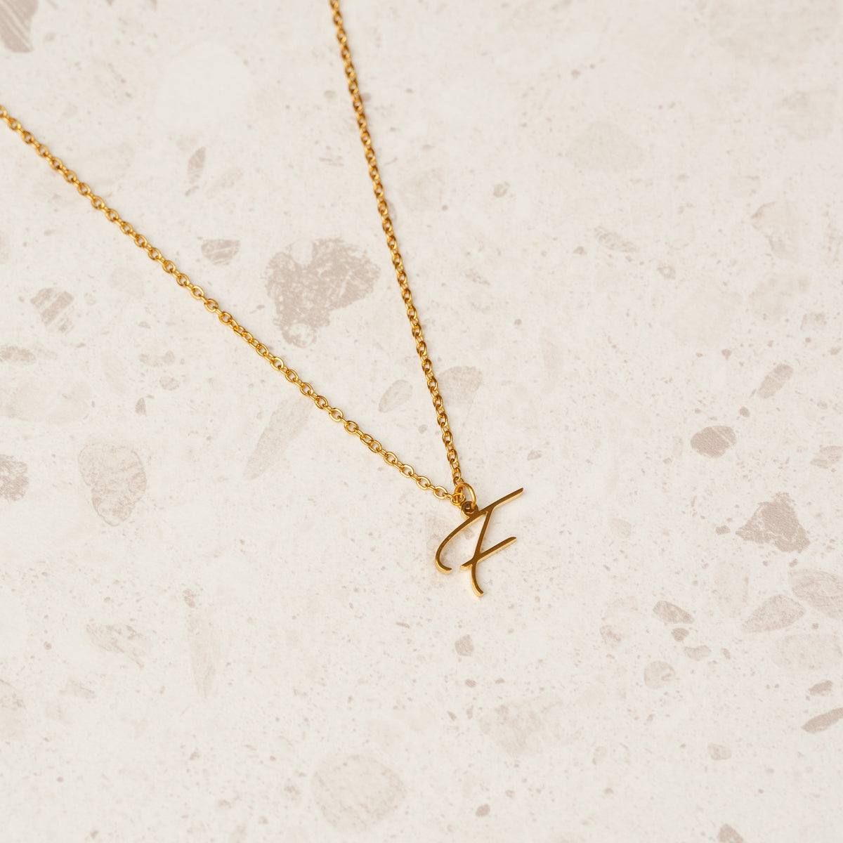 Scripture Initial Necklace - Gold