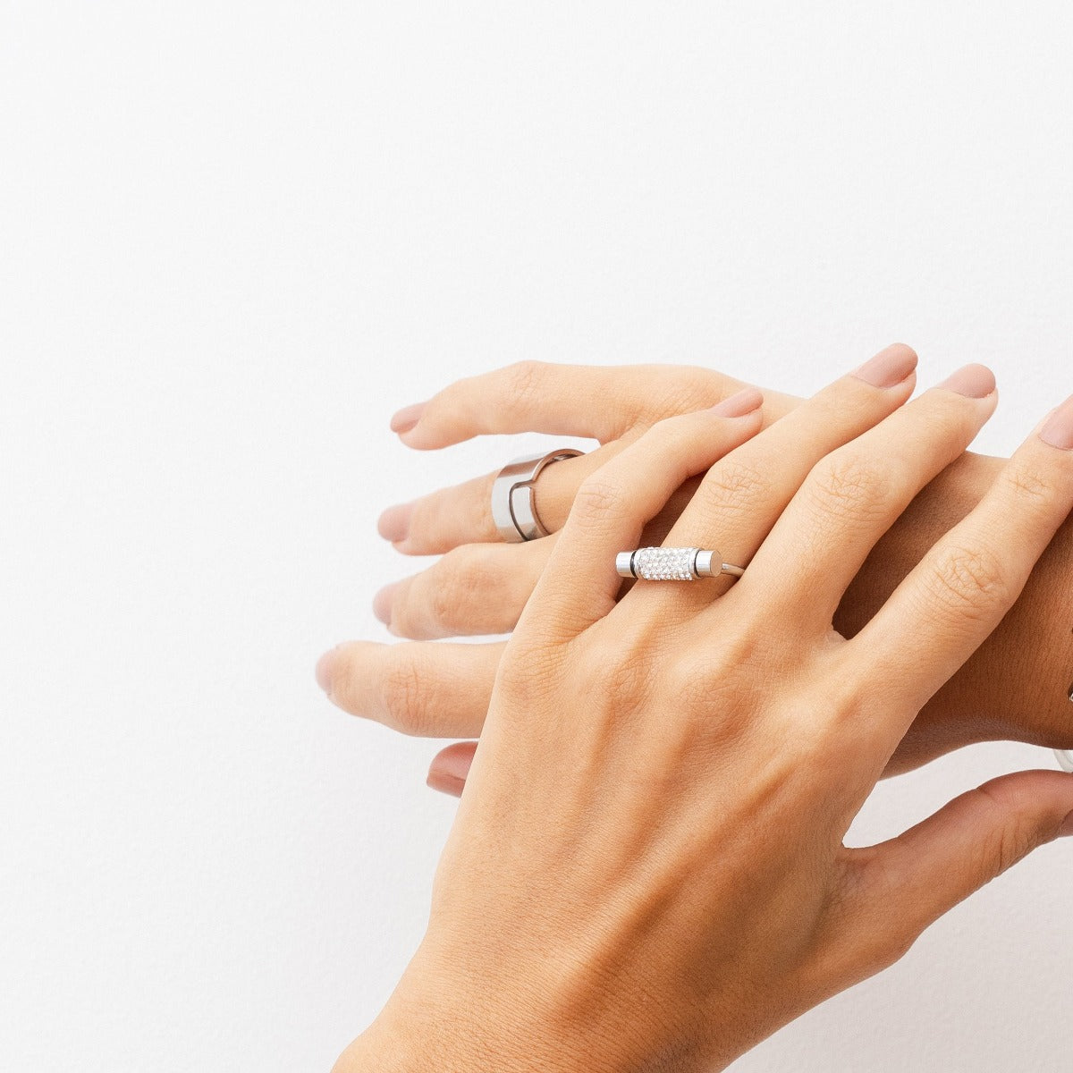 Glitz Fidget Ring - Silver