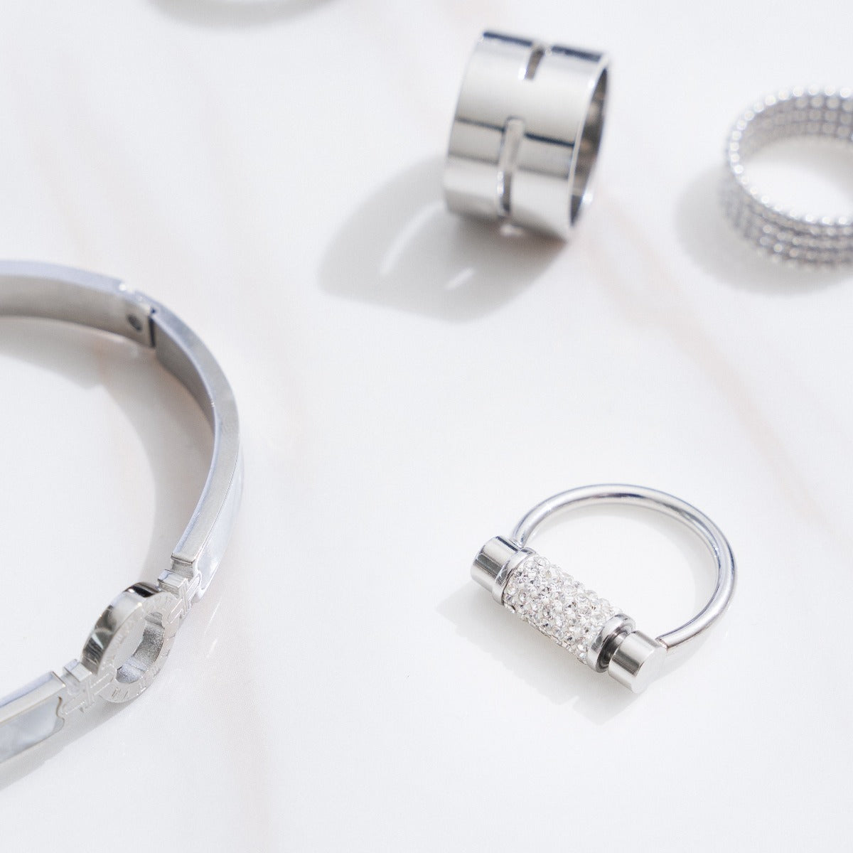 Glitz Fidget Ring - Silver